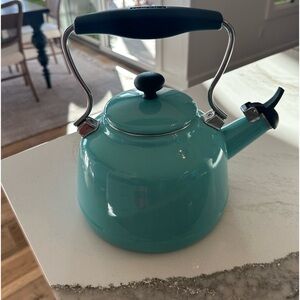 Chantal Vintage Aqua Steel Enamel Tea Kettle